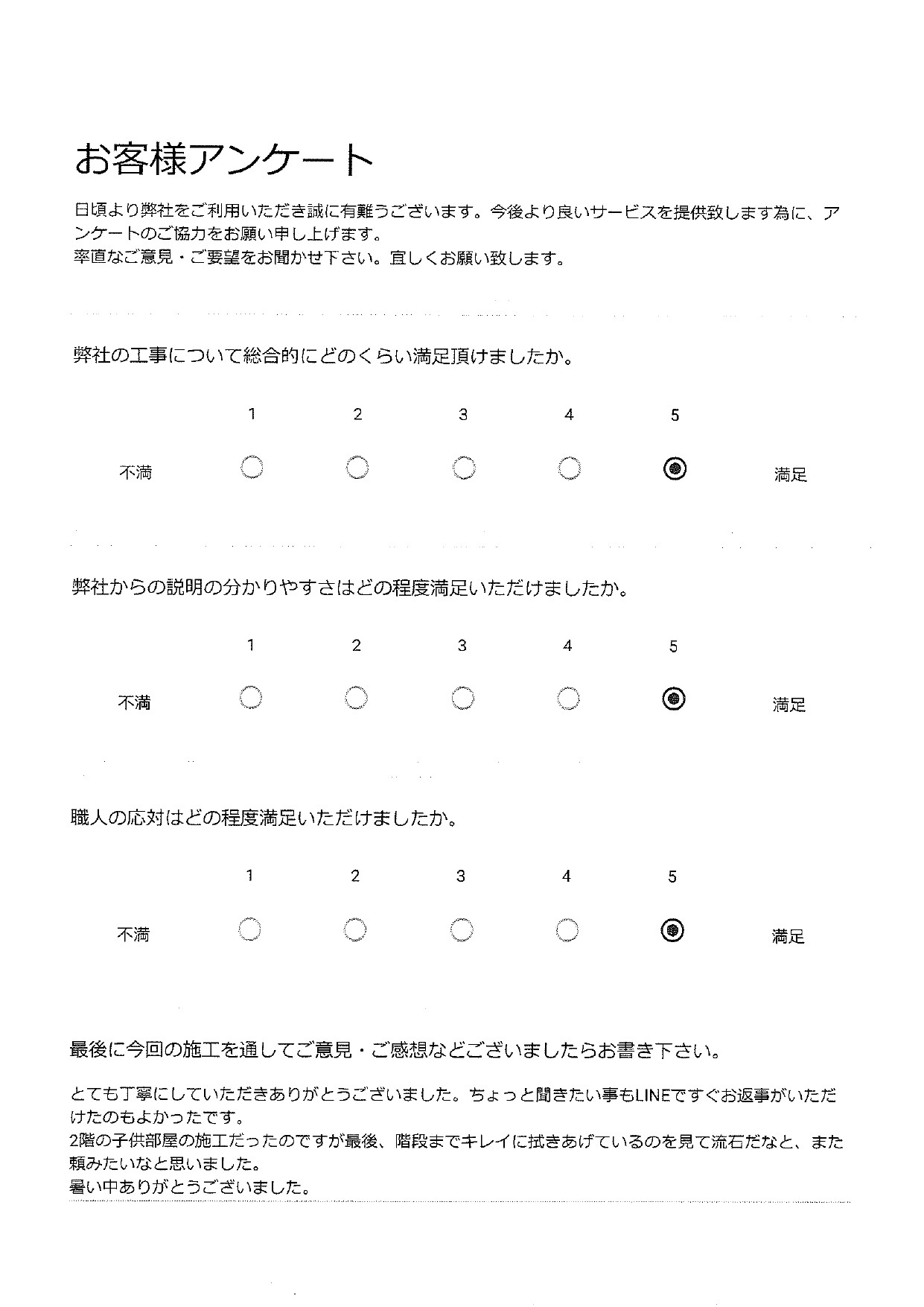 洋室内装工事